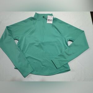 DSG Women’s Mint Green 1/4 Zip Pullover Active Top Size L NWT
